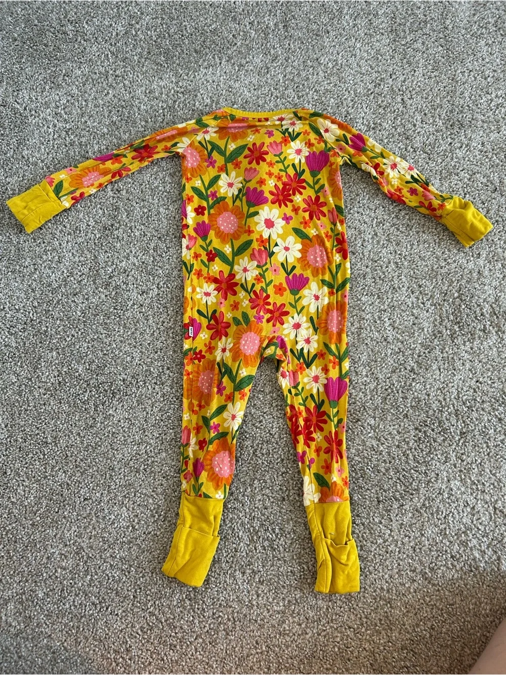 Little Sleepies Sunny Garden Floral Zippy - Size 6-12